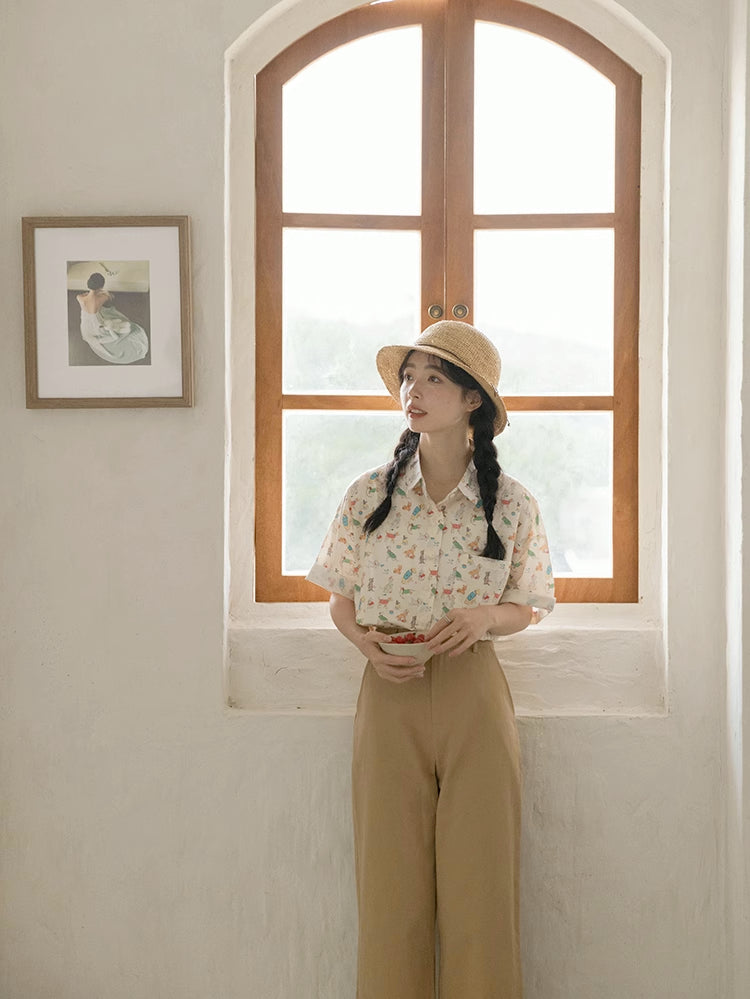 Best Boy Button Up Shirt (Cream)