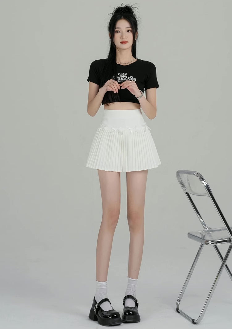 Little Bow Spring Mini Skirt (4 Colors)