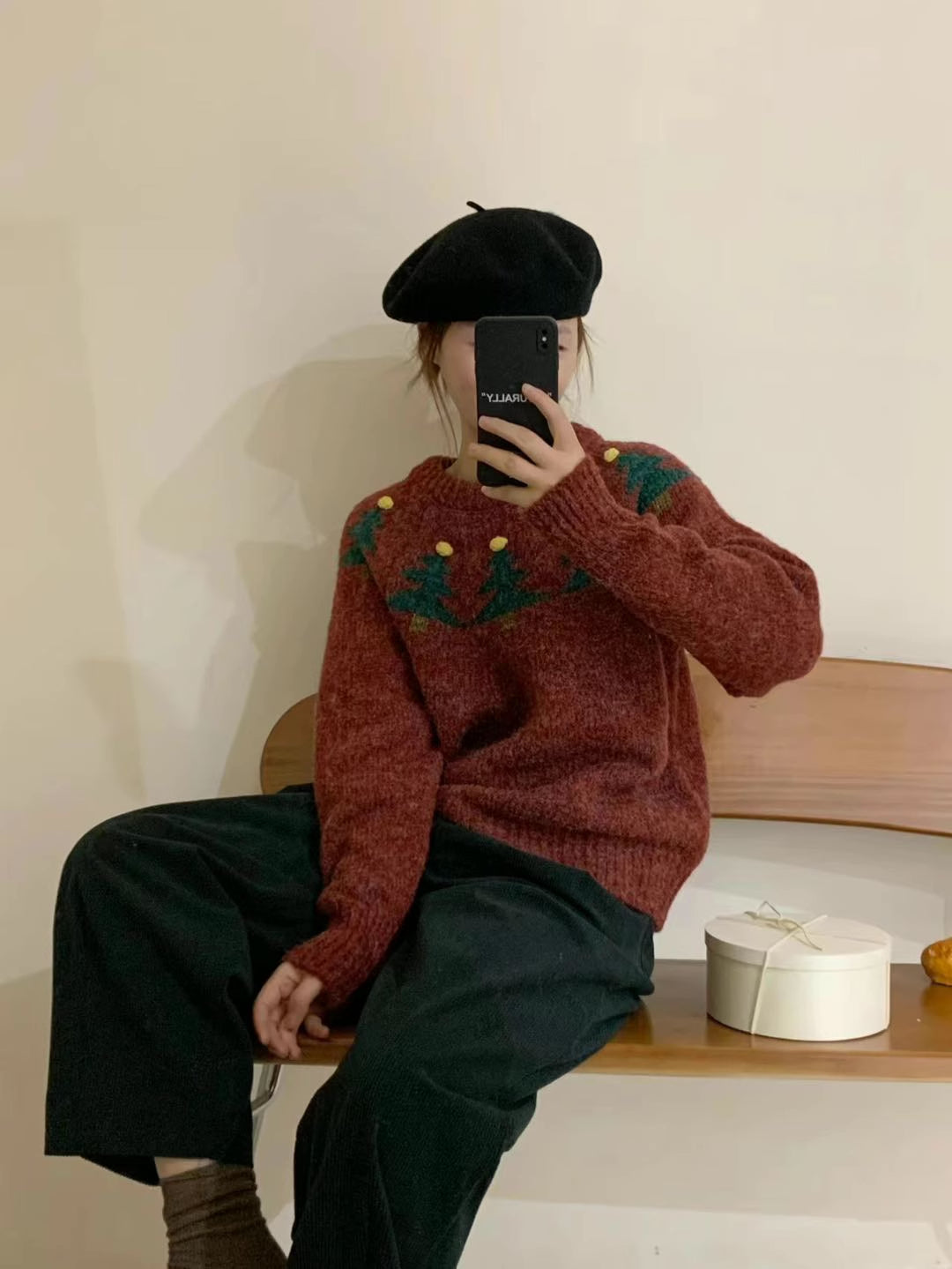 Christmas Tree Fair Isle Sweater (2 Colors)