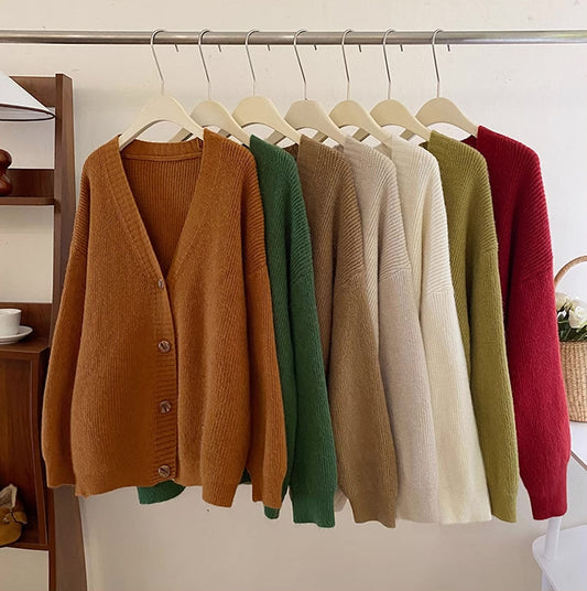 Newsboy Knitted Cardigan (6 Colors)