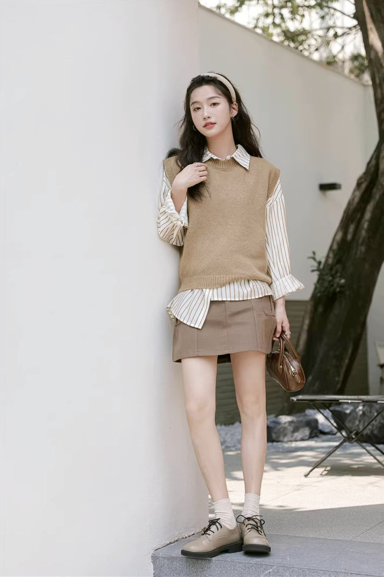 Basic Stripe Button Down Shirt (3 Colors)