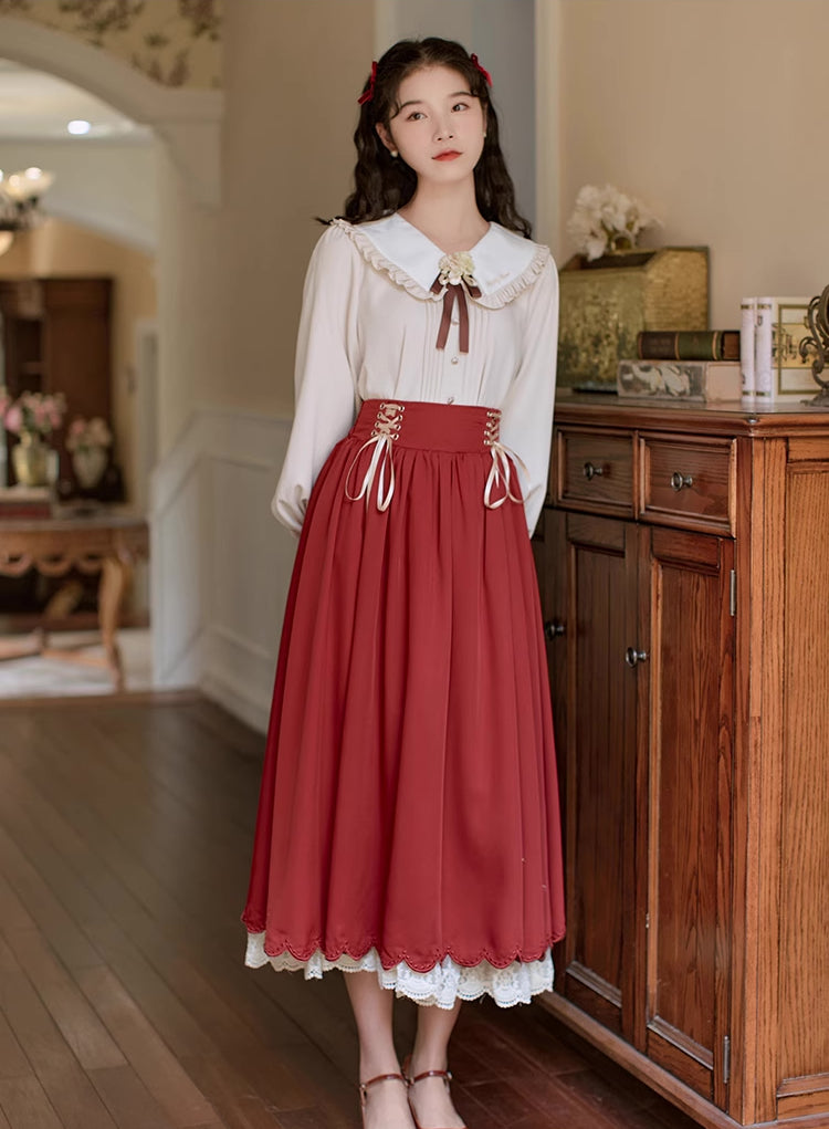 Evergarden Blouse & Skirt Set (5 Colors)