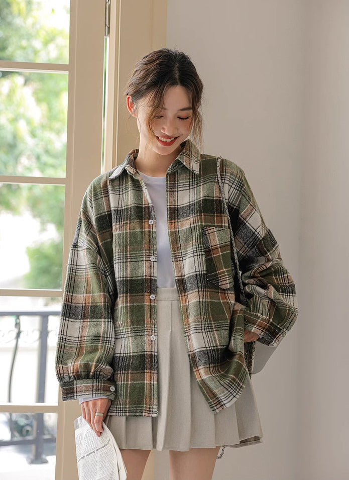 Into The Woods Plaid Shirt (Green)