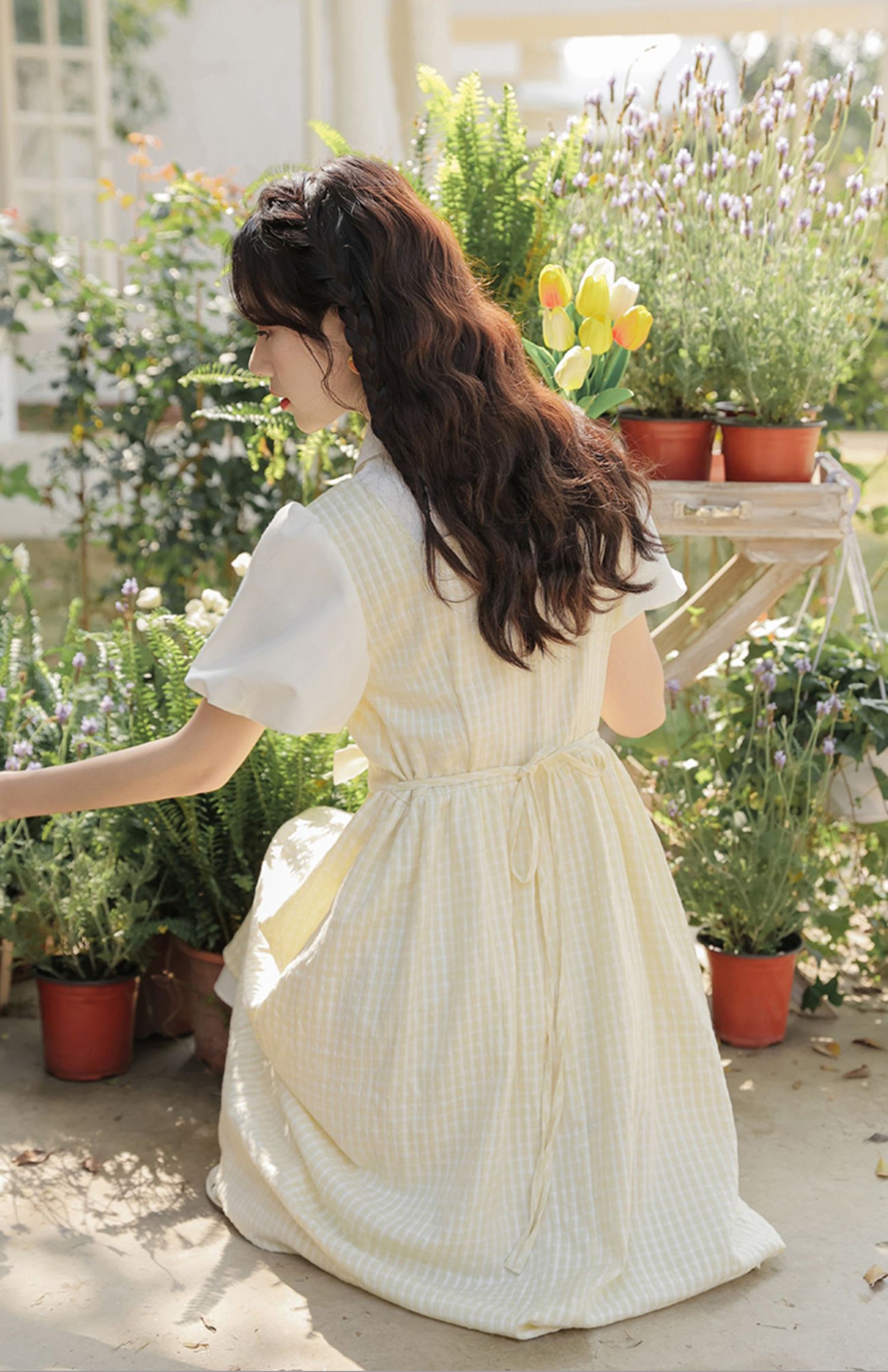 Gingham Bows Twofer Dress (3 Colors)