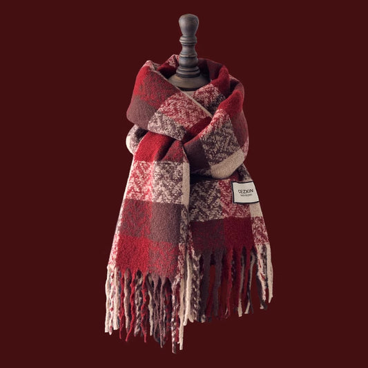 Red Plaid Scarf Series (Assorted)
