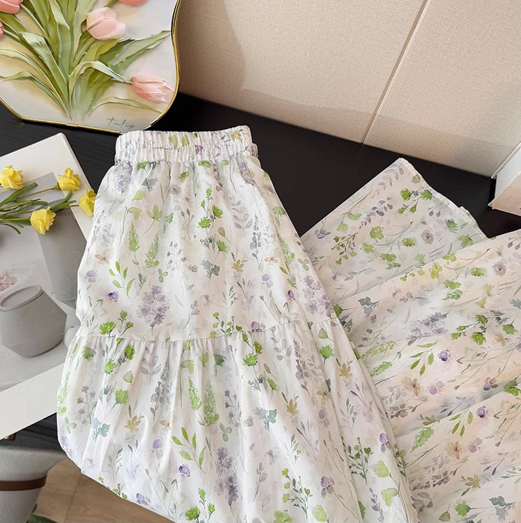Blooming Beautiful Floral Midi Skirt (7 Colors)