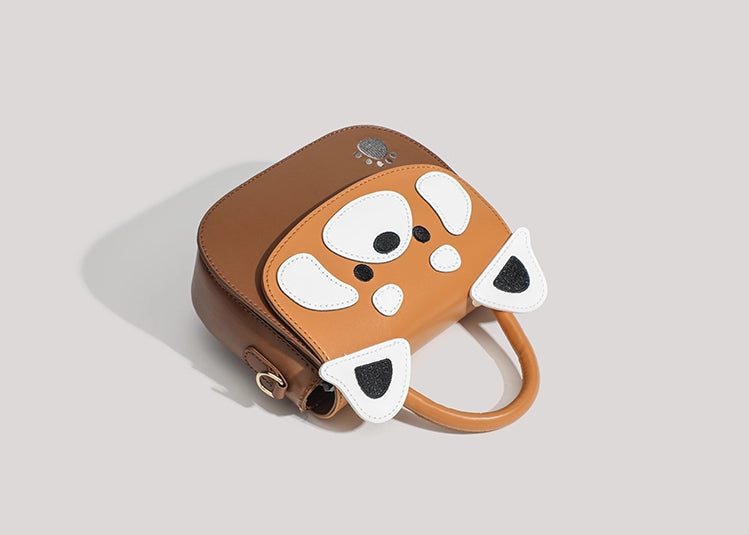 Red Panda Crossbody Bag (Brown)