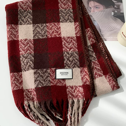 Red Plaid Scarf Series (Assorted)