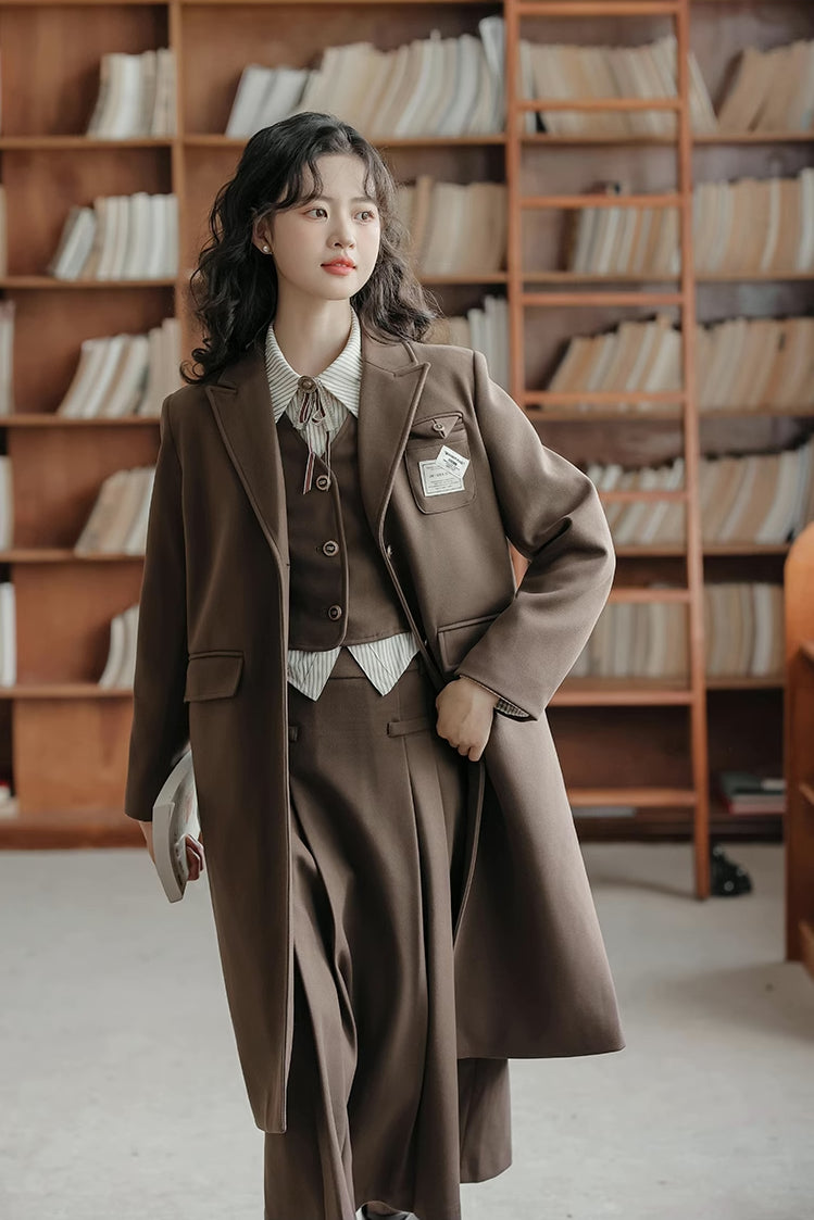 Academia Two-Piece Set (Brown)