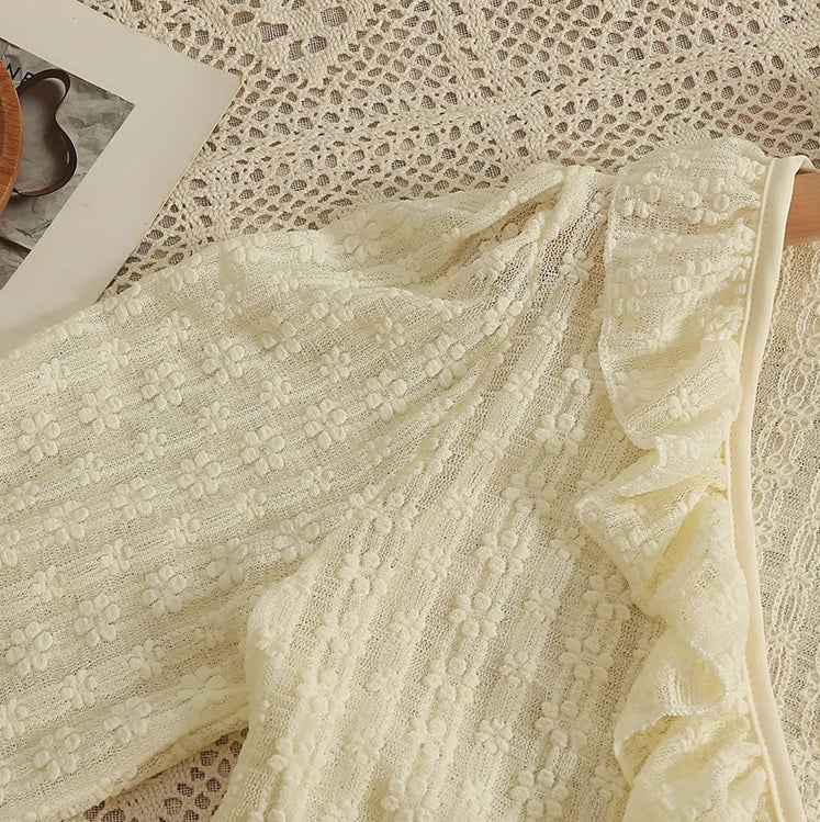 Sheer Floral Lace Tie Cardigan (5 Colors)