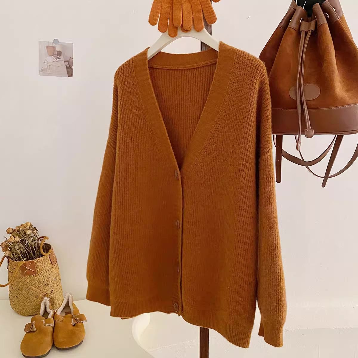 Newsboy Knitted Cardigan (6 Colors)