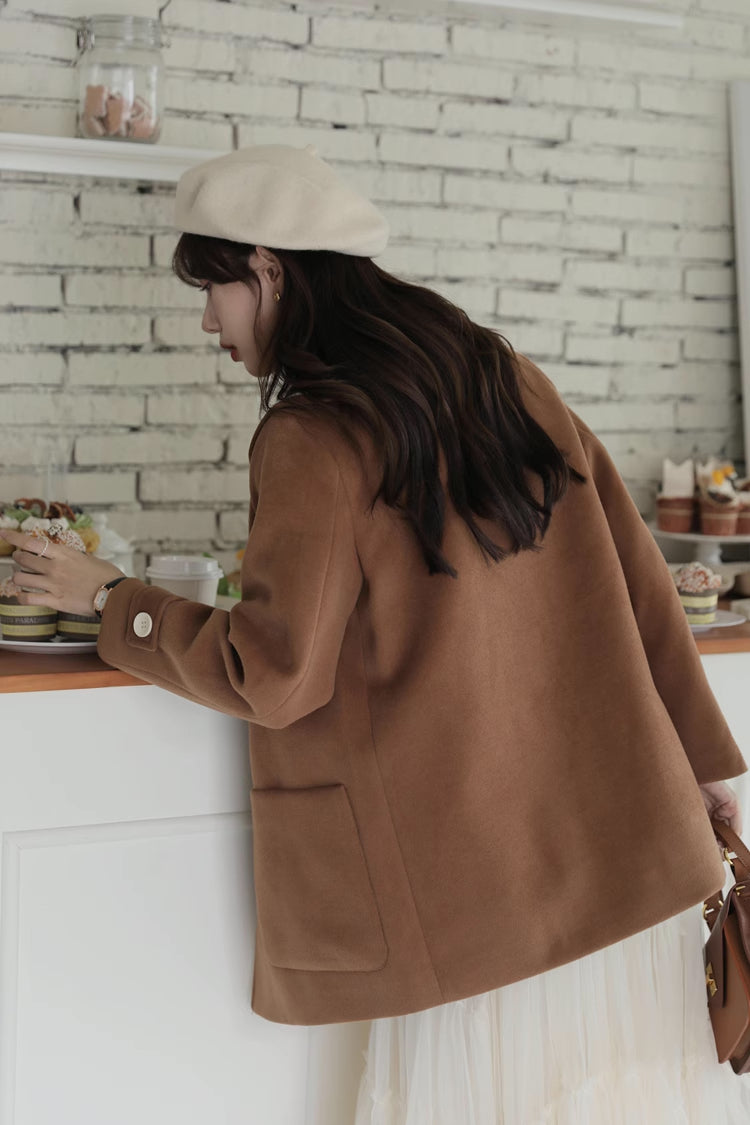 Peter Pan Collar Toggle Duffle Coat (2 Colors)