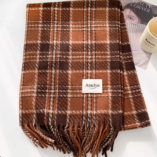 Brown Plaid Scarf Series (Assorted)