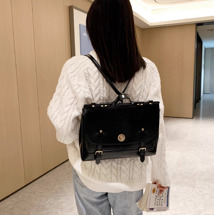 Buckle Artist Satchel Bag (4 Colors)
