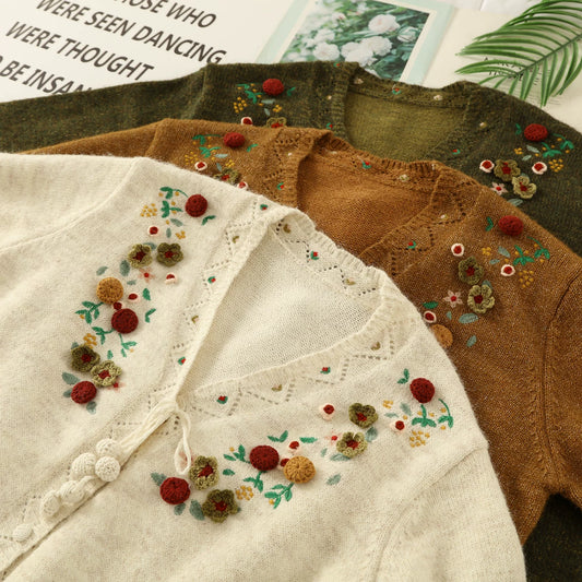 Marled Folklore Cardigan (3 Colors)