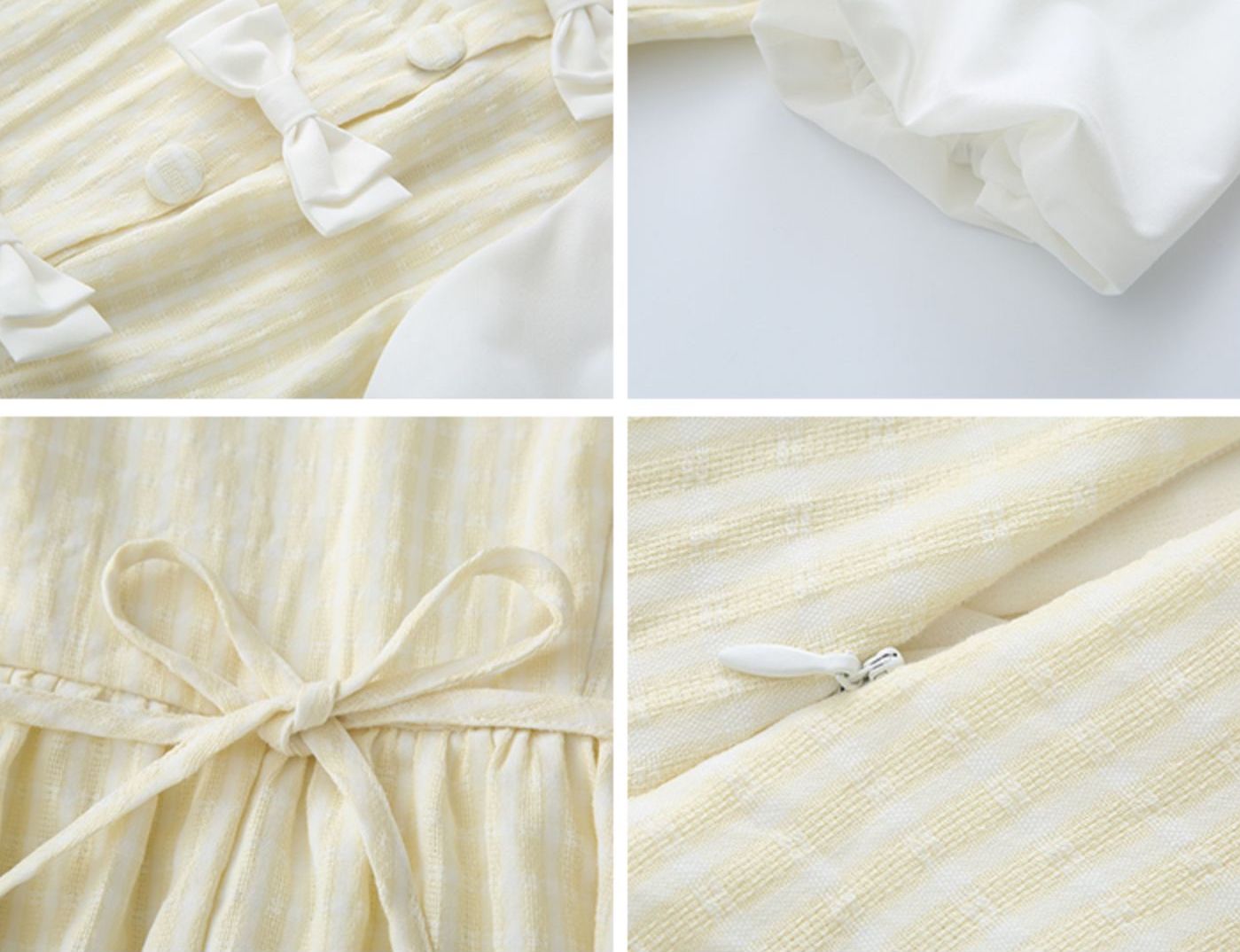 Gingham Bows Twofer Dress (3 Colors)