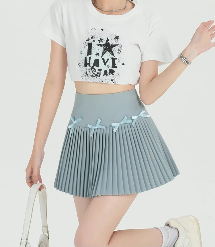 Little Bow Spring Mini Skirt (4 Colors)