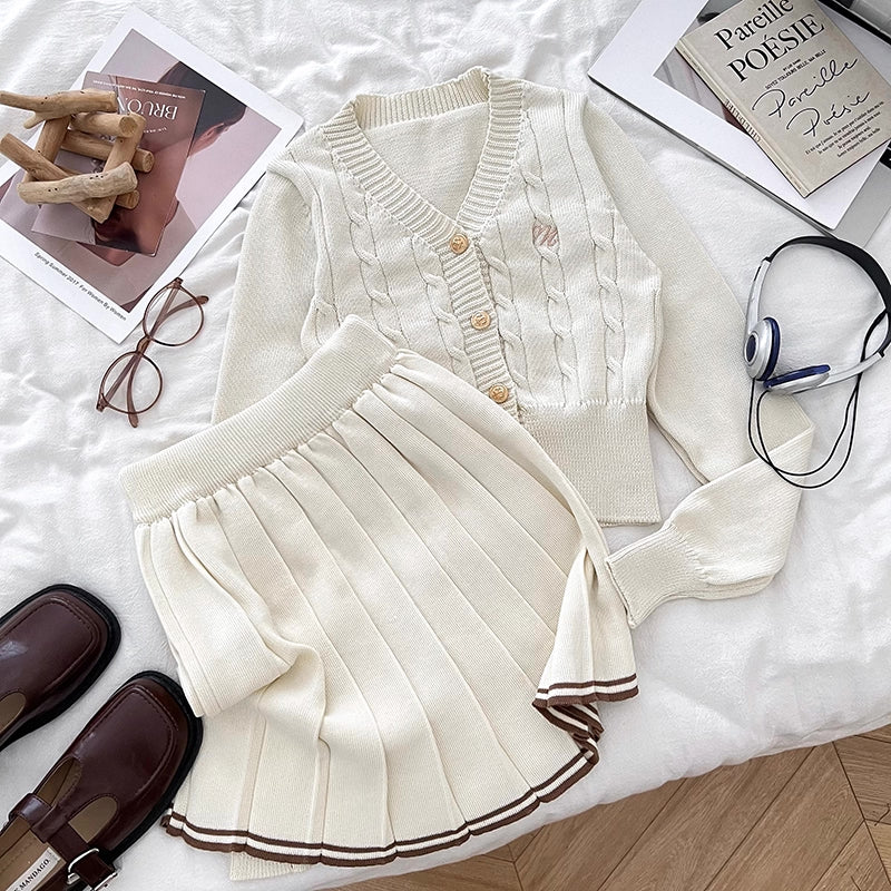 Monogram Knit Set (4 Colors)