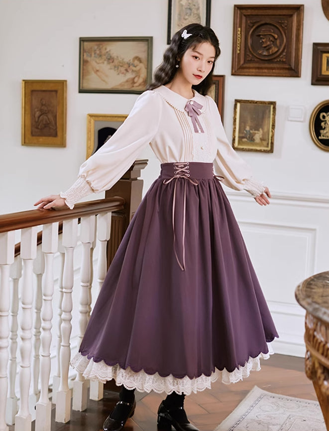 Evergarden Blouse & Skirt Set (5 Colors)