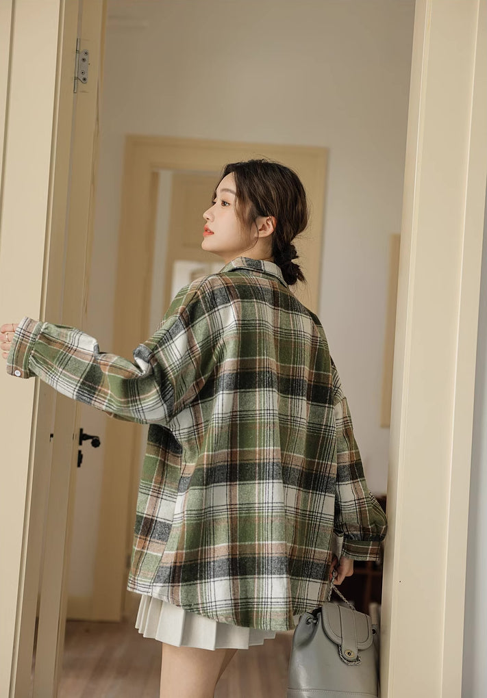 Into The Woods Plaid Shirt (Green)