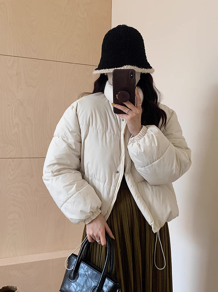 Candy Cropped Puffer Jacket (6 Colors)