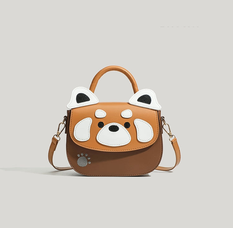 Red Panda Crossbody Bag (Brown)