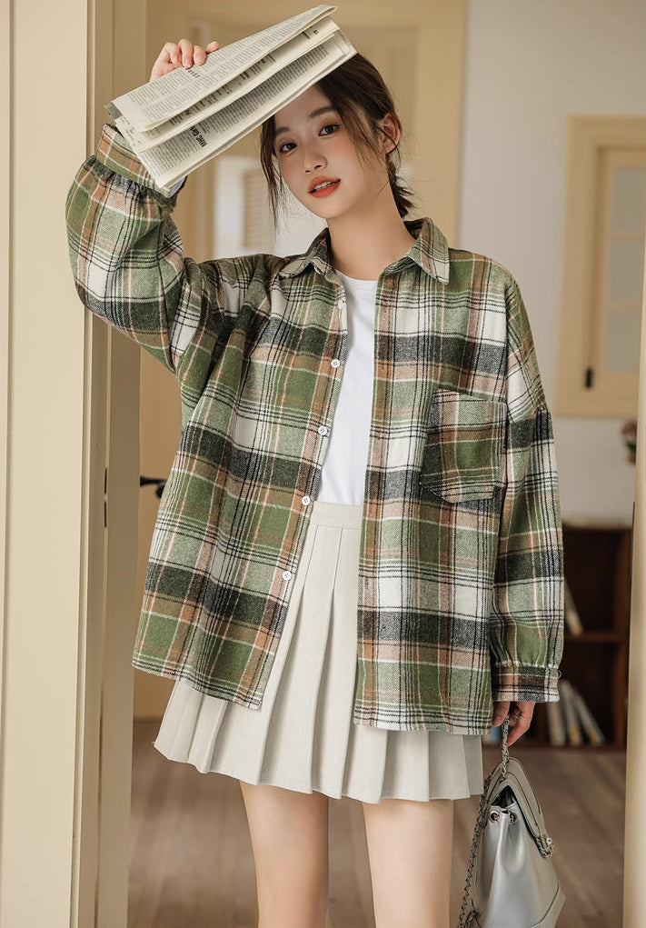 Into The Woods Plaid Shirt (Green)