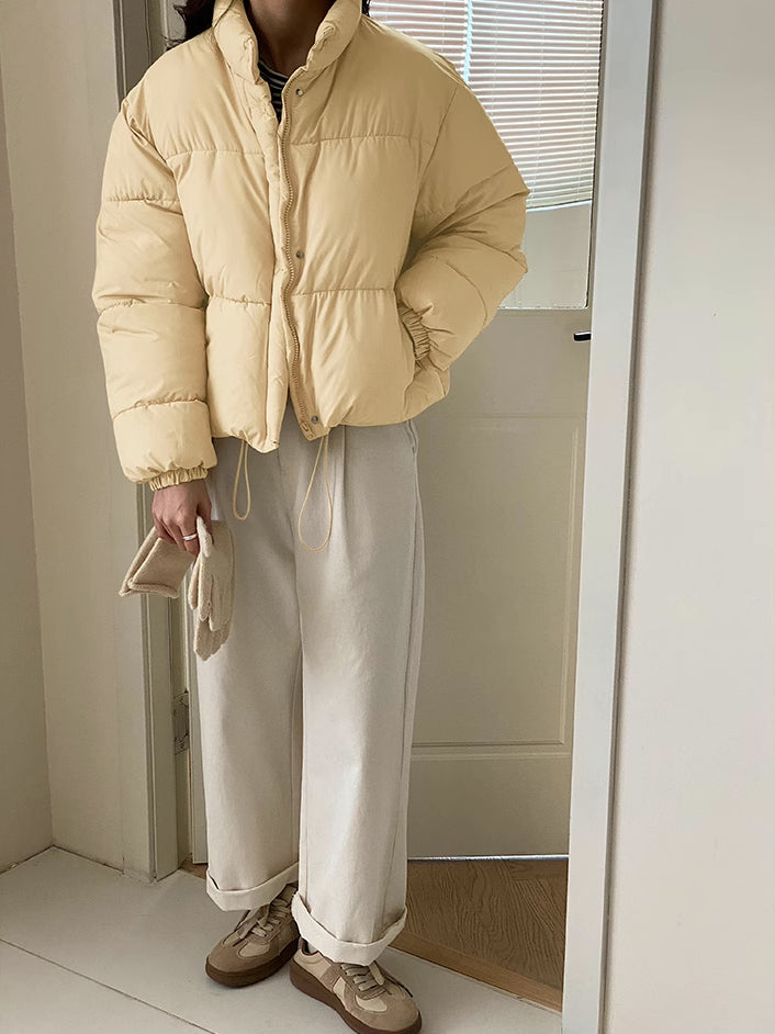 Candy Cropped Puffer Jacket (6 Colors)