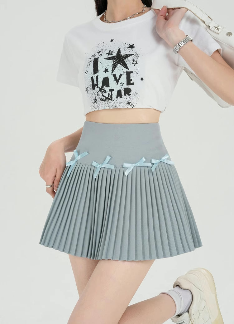 Little Bow Spring Mini Skirt (4 Colors)