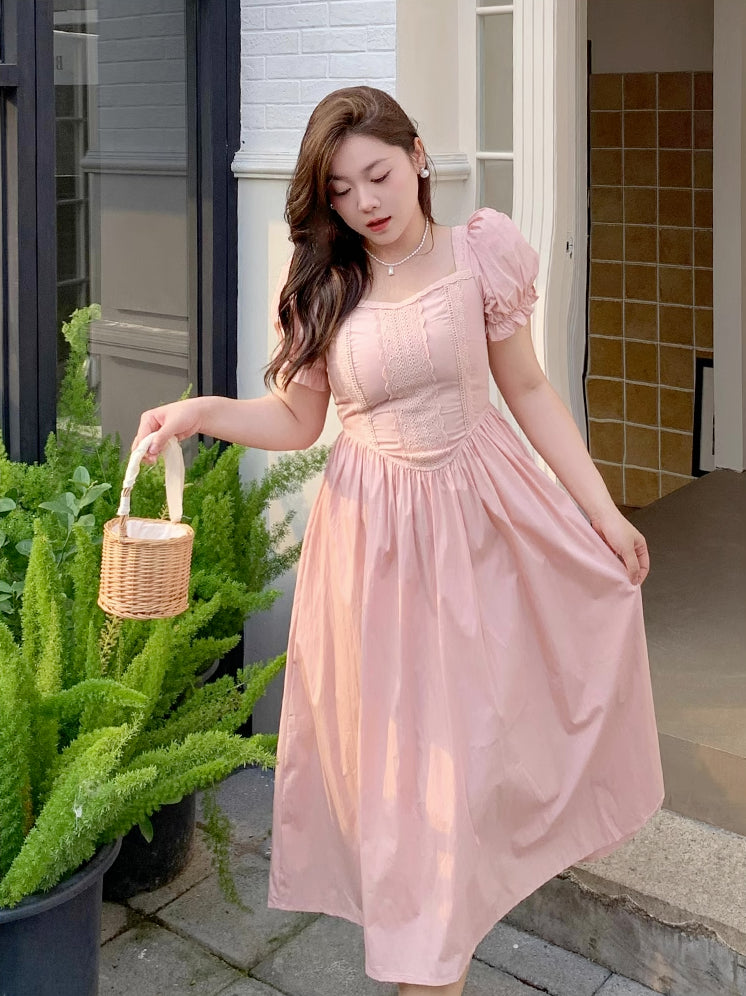 Jolie Broderie Midi Dress (3 Colors)