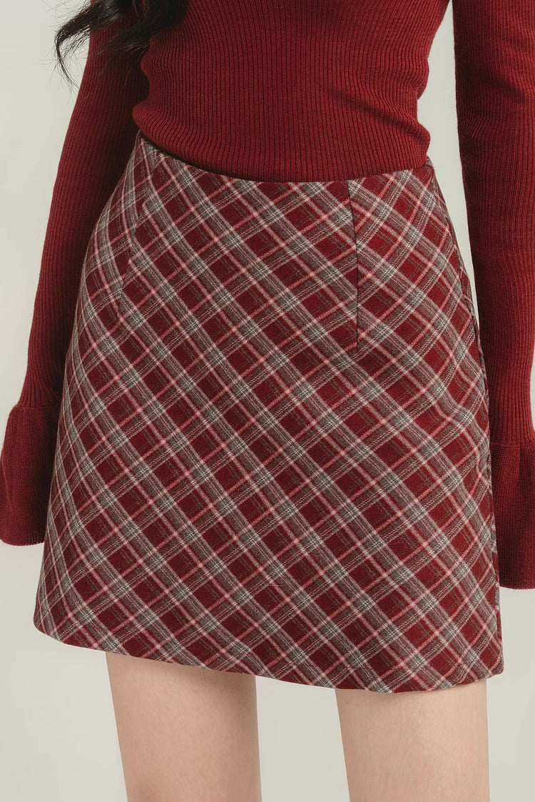Spiced Plaid Mini Skirt (3 Colors)