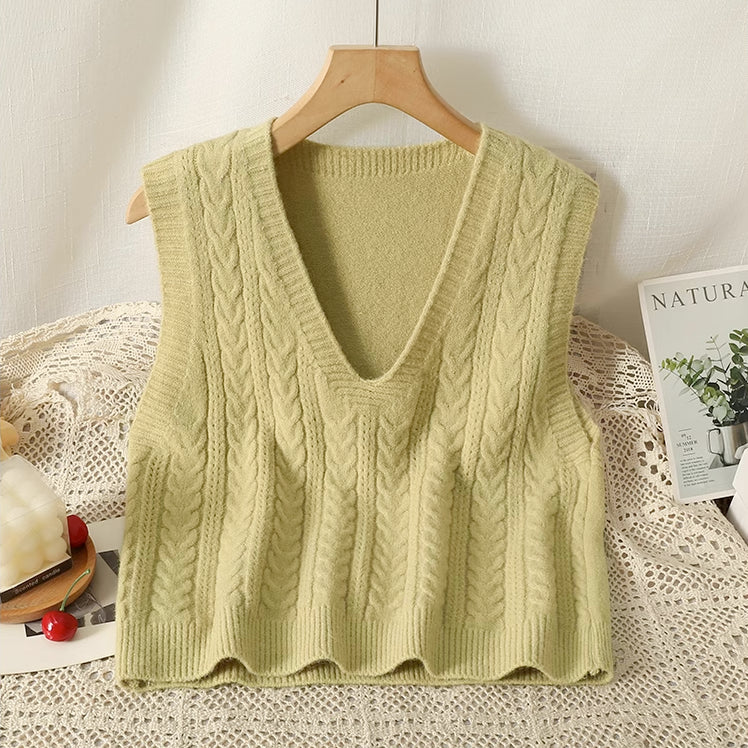 Basic Braided Vest (9 Colors)