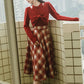 Toasted Plaid Midi Skirt (2 Colors)