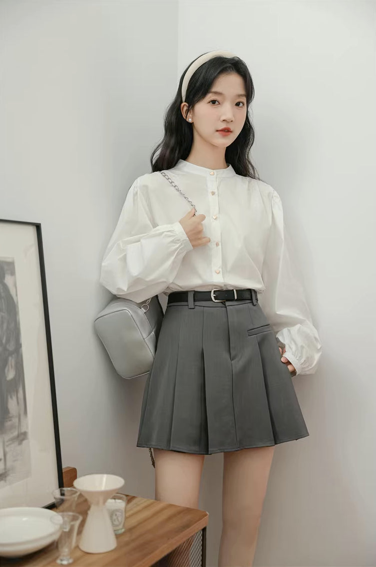 Preppy Pleated Mini Skirt (4 Colors)