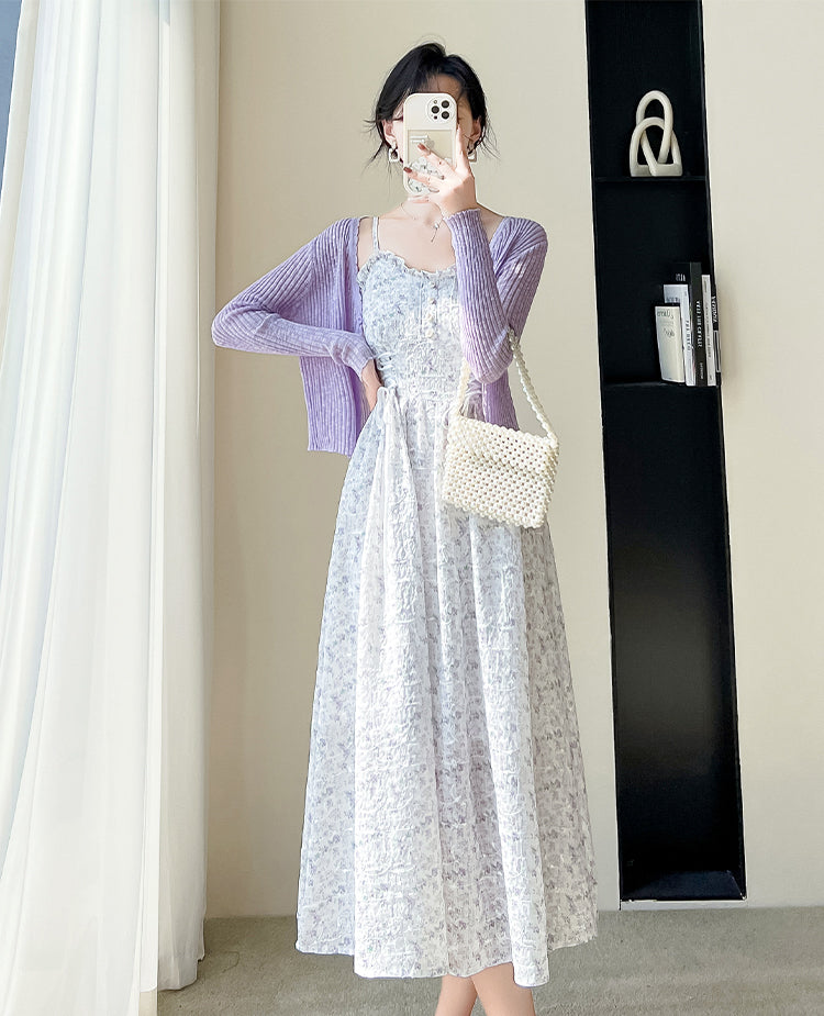 May Flowers Lace Up Cami Dress (3 Colors)