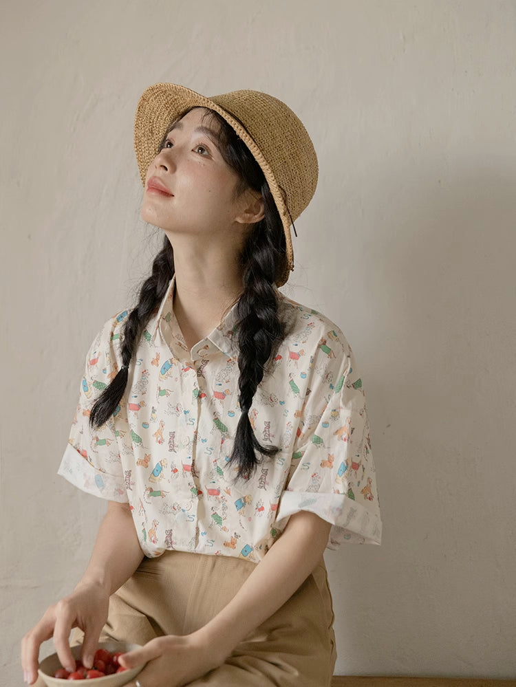 Best Boy Button Up Shirt (Cream)