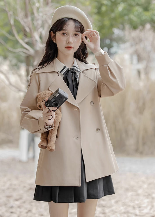 Explorer's Short Trench Coat (Khaki)