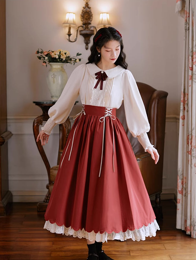 Evergarden Blouse & Skirt Set (5 Colors)