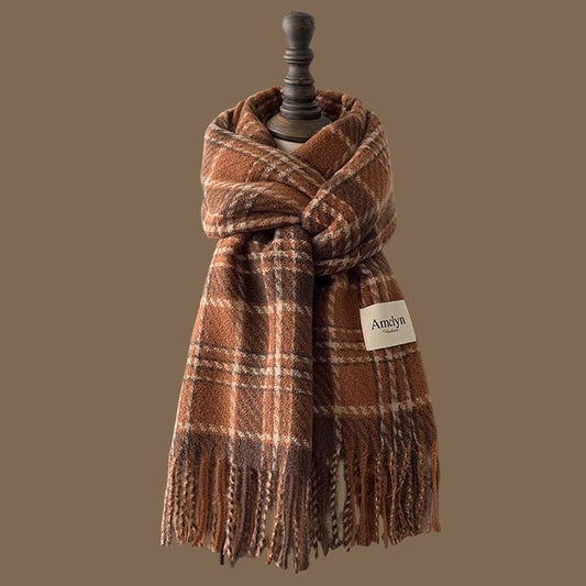 Brown Plaid Scarf Series (Assorted)