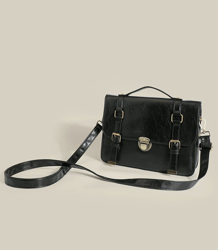 Classic Buckle Satchel Bag (3 Colors)