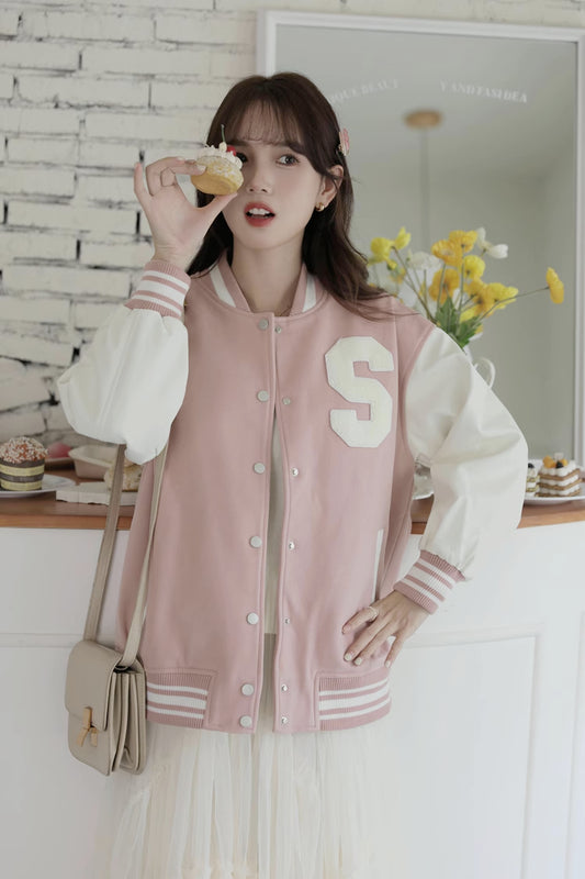 Letterman Baseball Jacket (2 Colors)