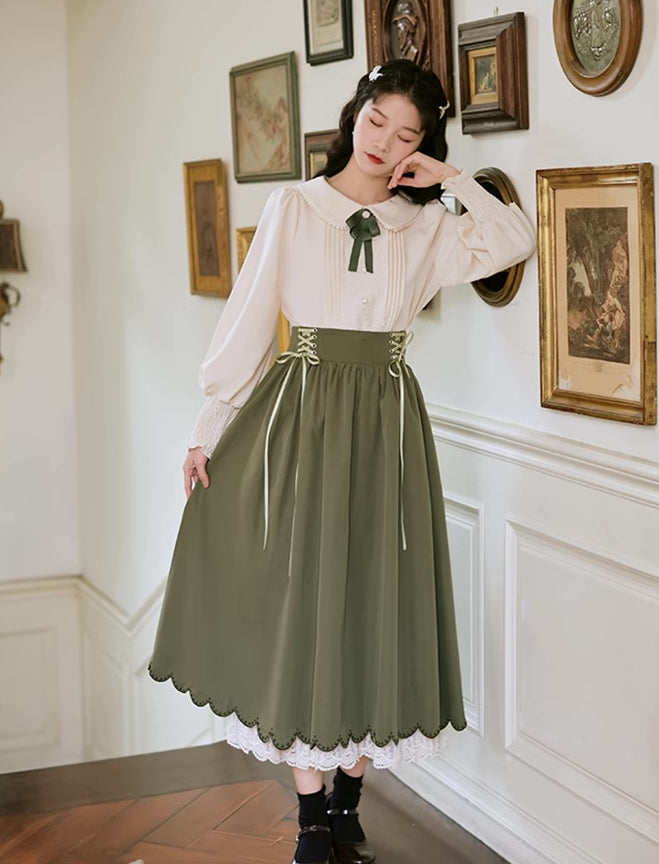 Evergarden Blouse & Skirt Set (5 Colors)
