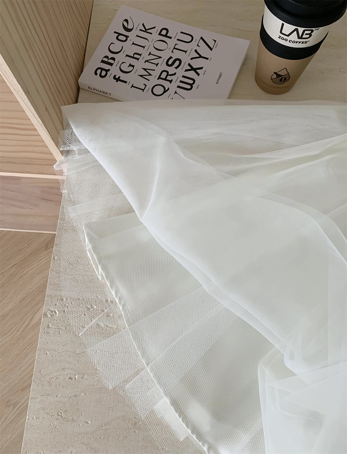Ballet Tulle Mini Dress (White)