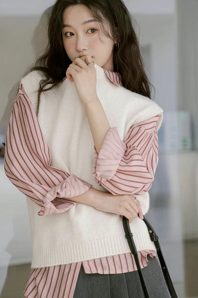 Basic Stripe Button Down Shirt (3 Colors)