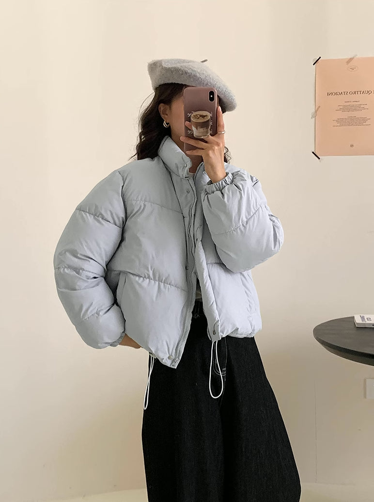 Candy Cropped Puffer Jacket (6 Colors)
