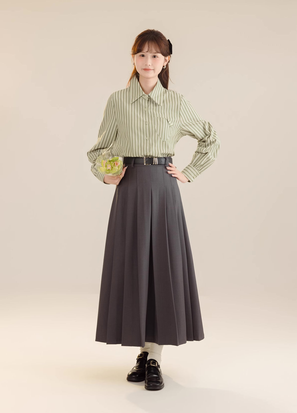 Pleated Midi Tennis Skirt (3 Colors)