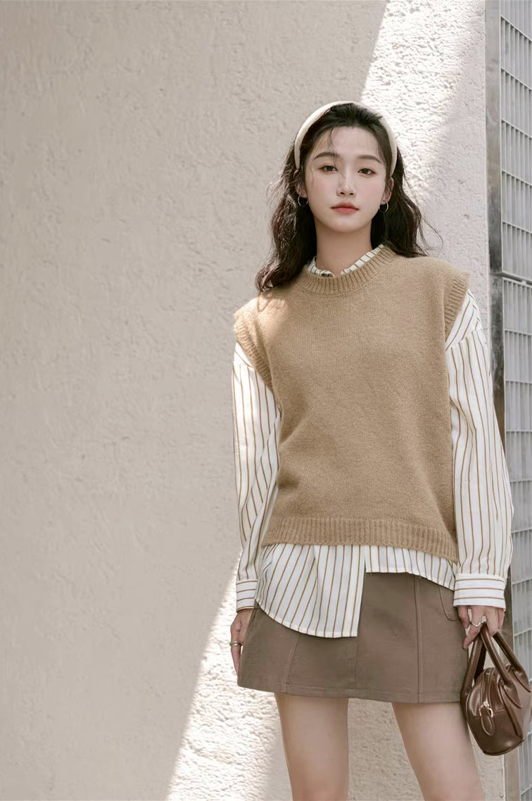 Basic Stripe Button Down Shirt (3 Colors)