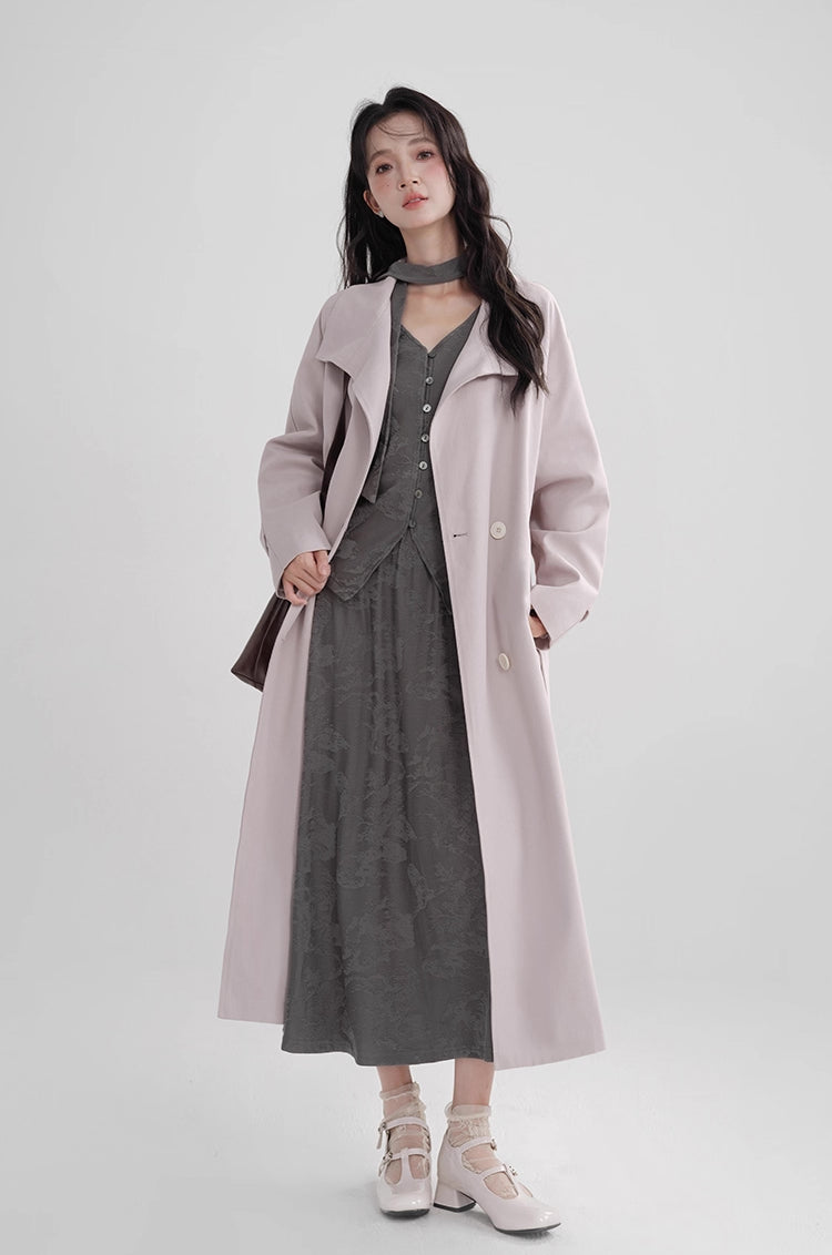 Laven Trench Coat (Purple)