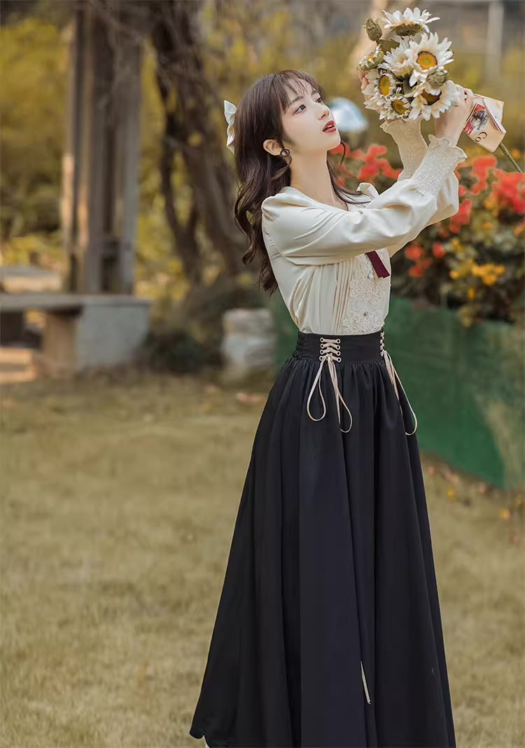 Evergarden Blouse & Skirt Set (5 Colors)