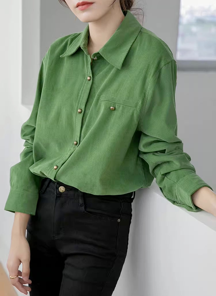 Maple Woven Button Up Shirt (2 Colors)